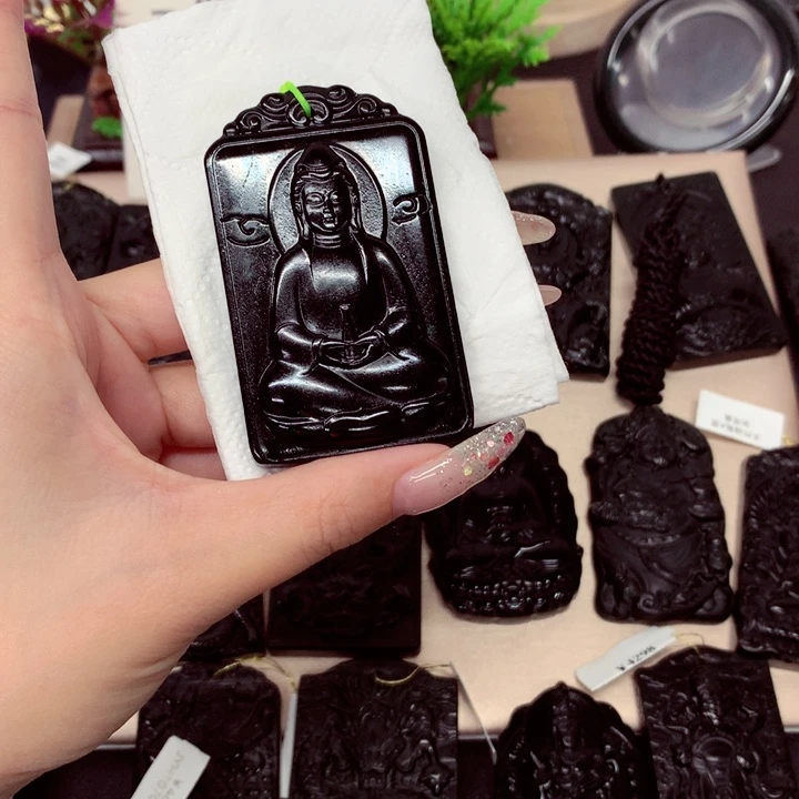 山**风天然a货钢琴黑挂件