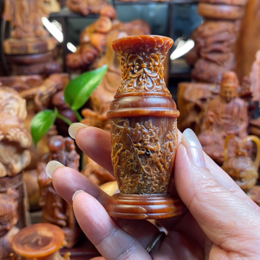平***淡其他松木（琥珀木）花瓶