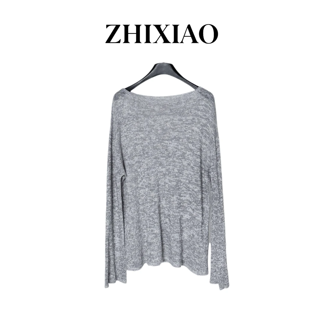 【ZHIXIAO】夏季新款：长袖针织上衣220982