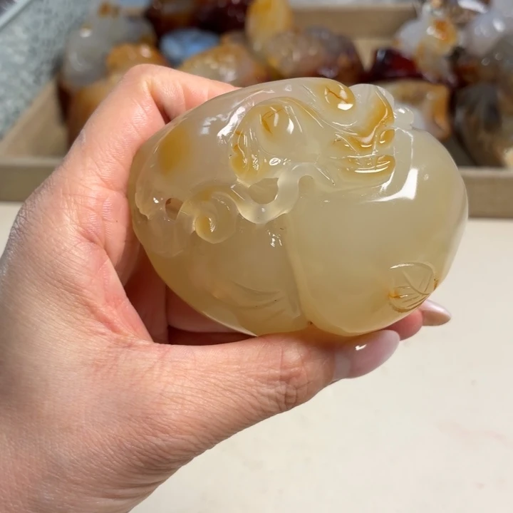 玛瑙/玉髓未镶嵌吊坠(不含链)
