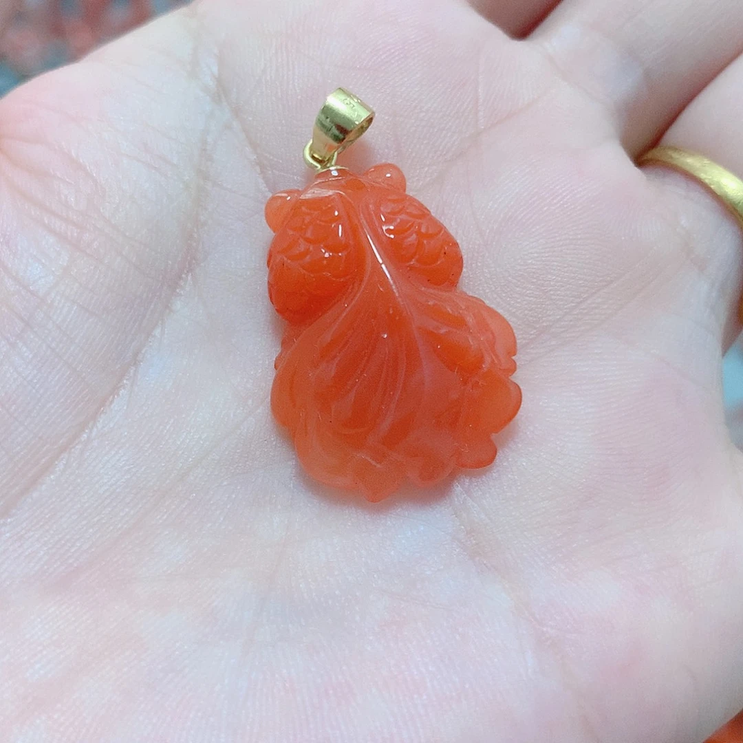 吊坠(不含链)未镶嵌南红玛瑙