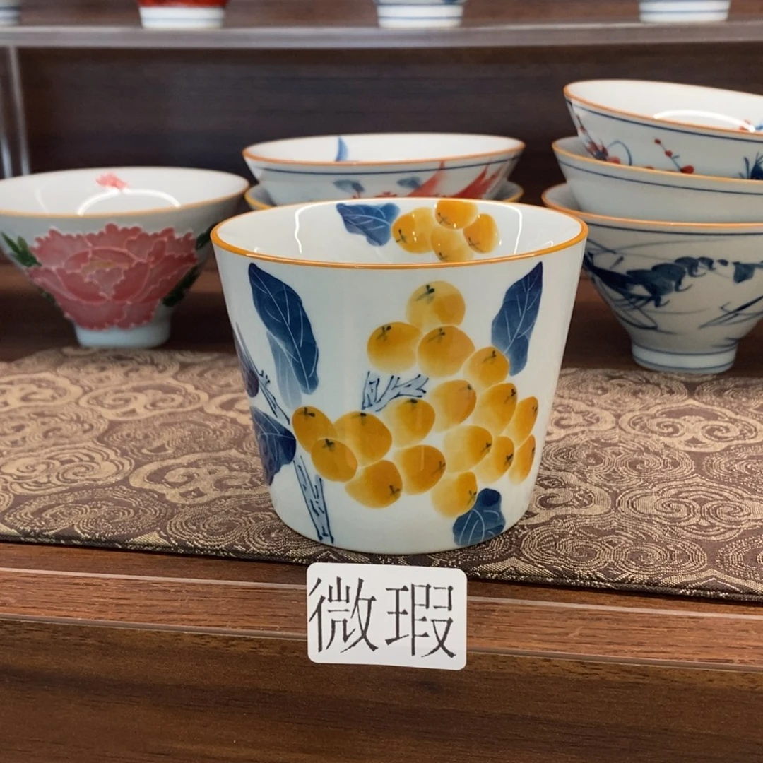 釉下彩老陶泥手工绘制