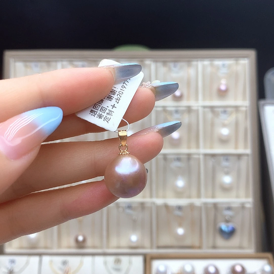 Q***Q淡水珍珠合金吊坠(不含链)