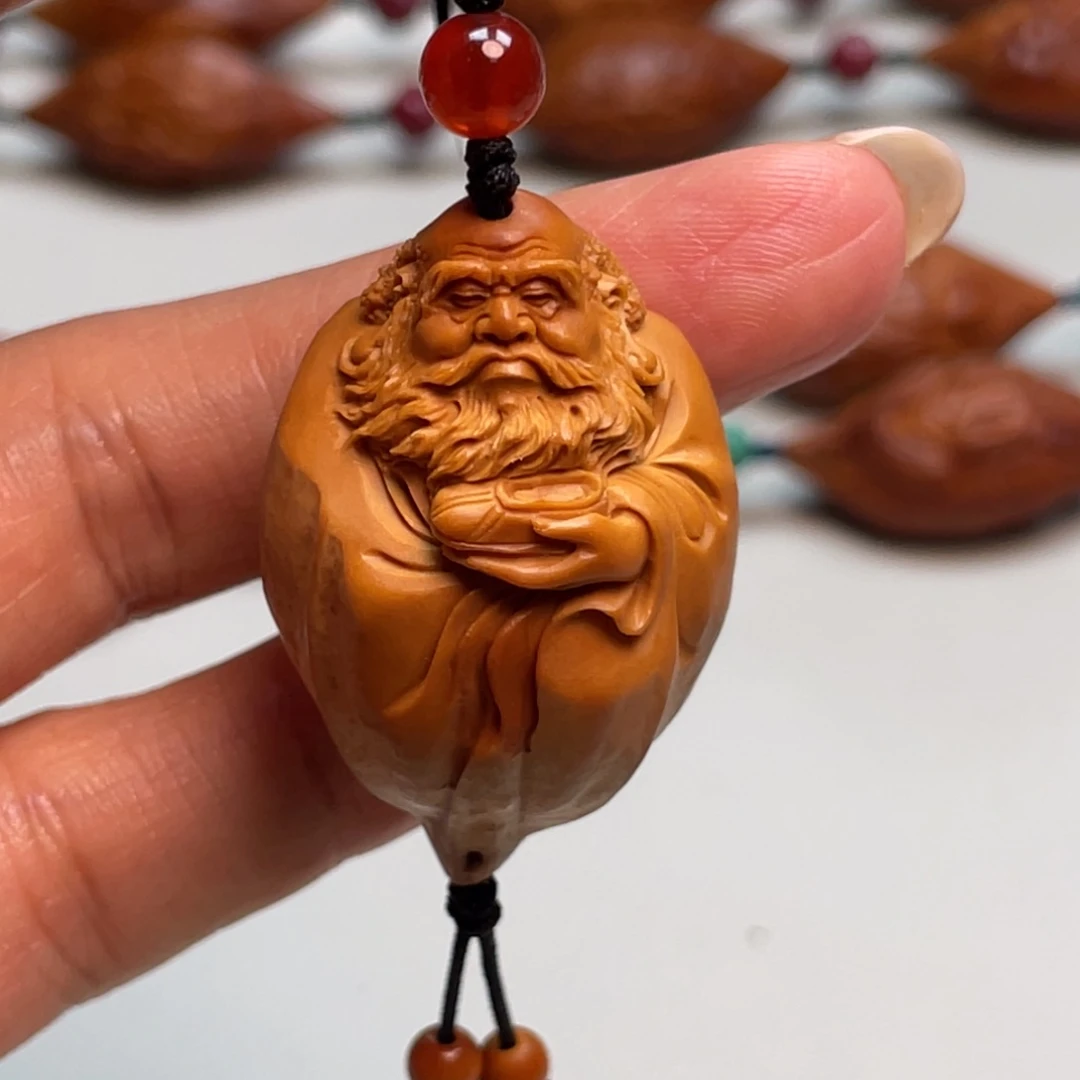 吊坠橄榄核达摩单子