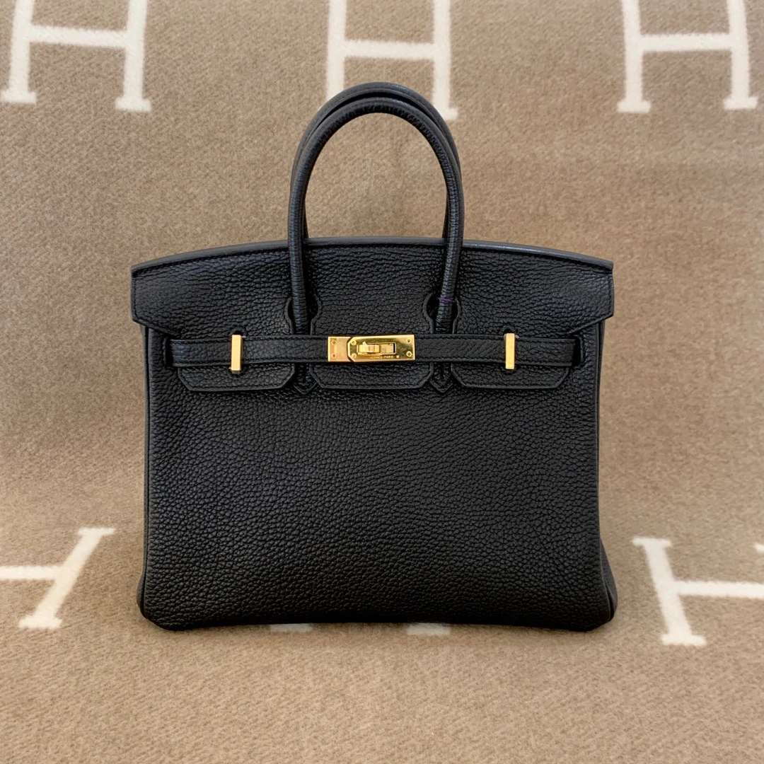 99新 Hermes/爱马仕 birkin 25 Y togo 89 黑色mk102365