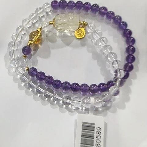 水晶手链未镶嵌天然水晶