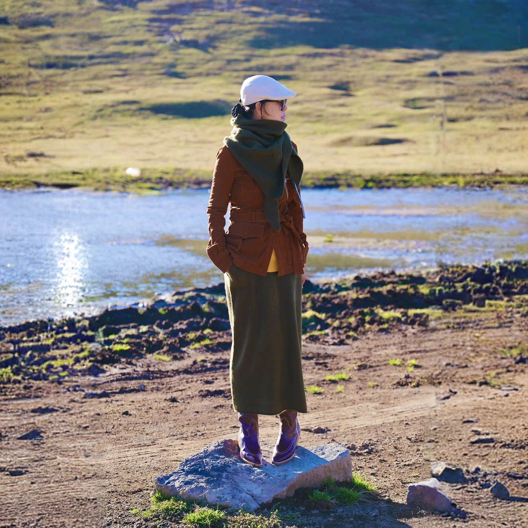 璇之恋·王璇雪国炉火皮衣王璇原创设计