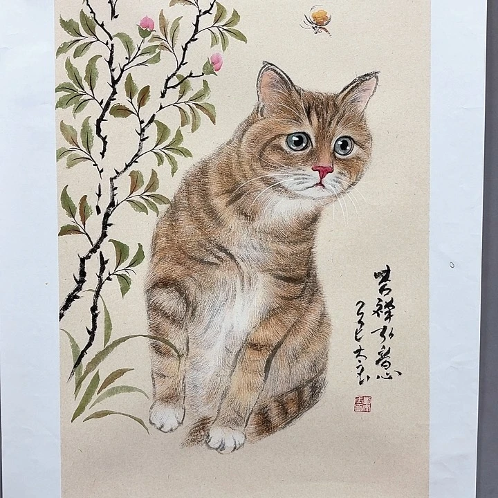 国画亲笔手绘放心去藏