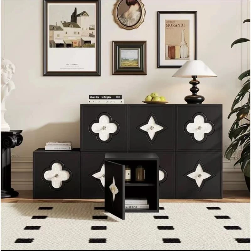 四叶草深海贝母电视柜鞋柜储物柜床头柜松弛感现代法式小户型组合