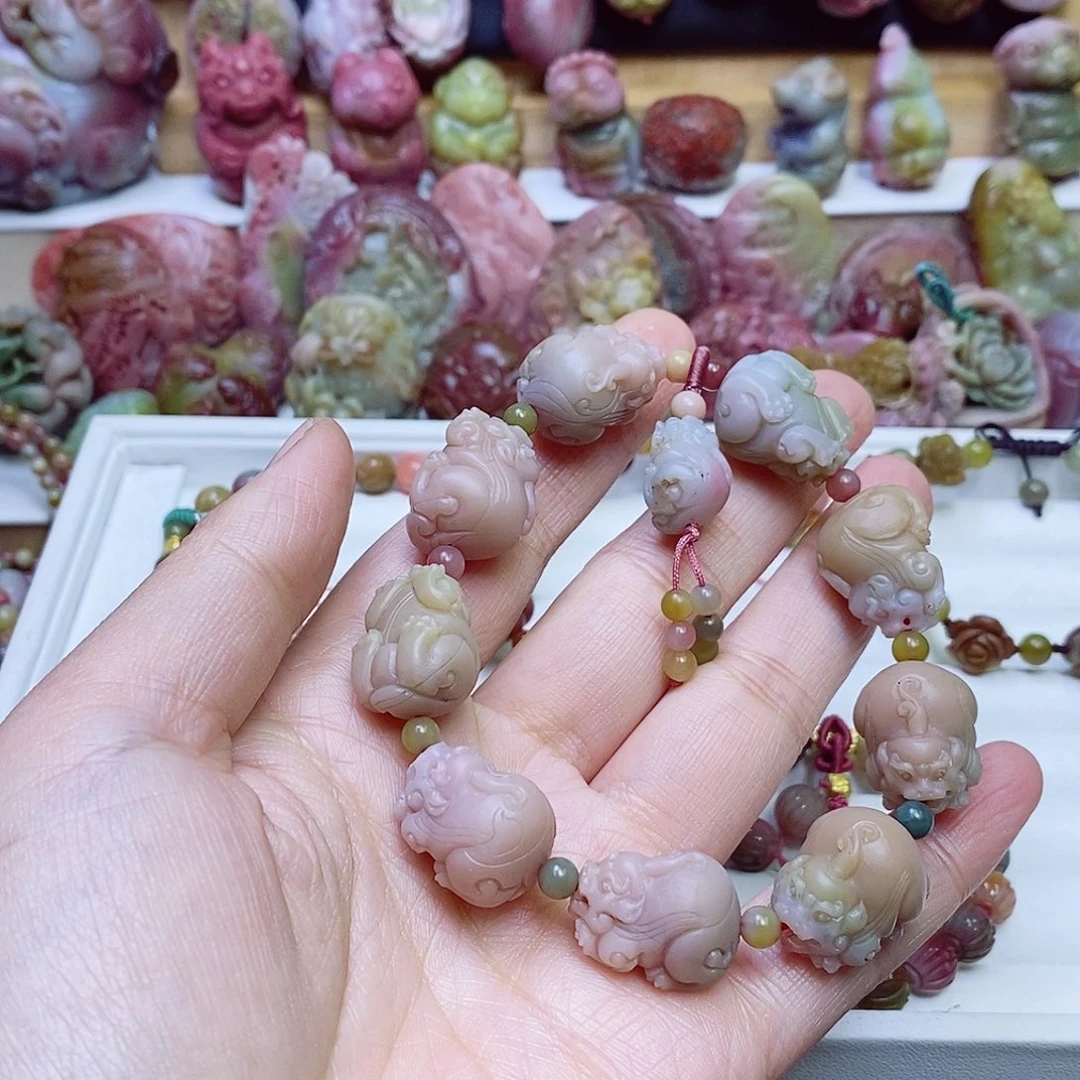 玛瑙/玉髓盐源玛瑙手链未镶嵌
