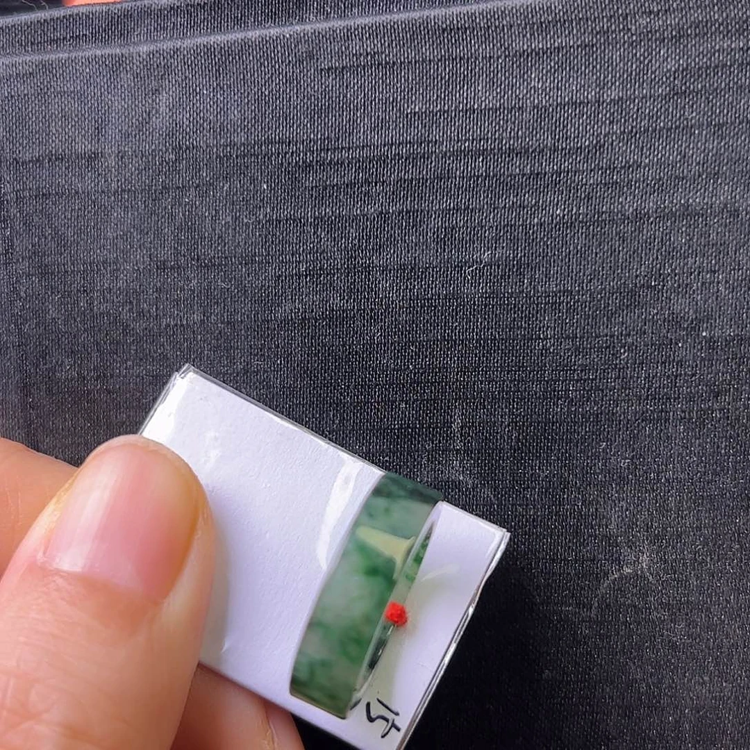 万***空翡翠未镶嵌戒圈指环