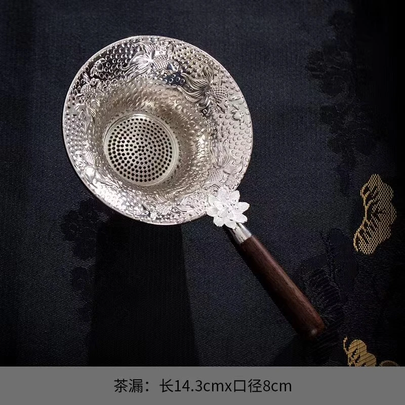 茶漏茶道配件金属莲花茶滤茶叶过滤网合金茶隔
