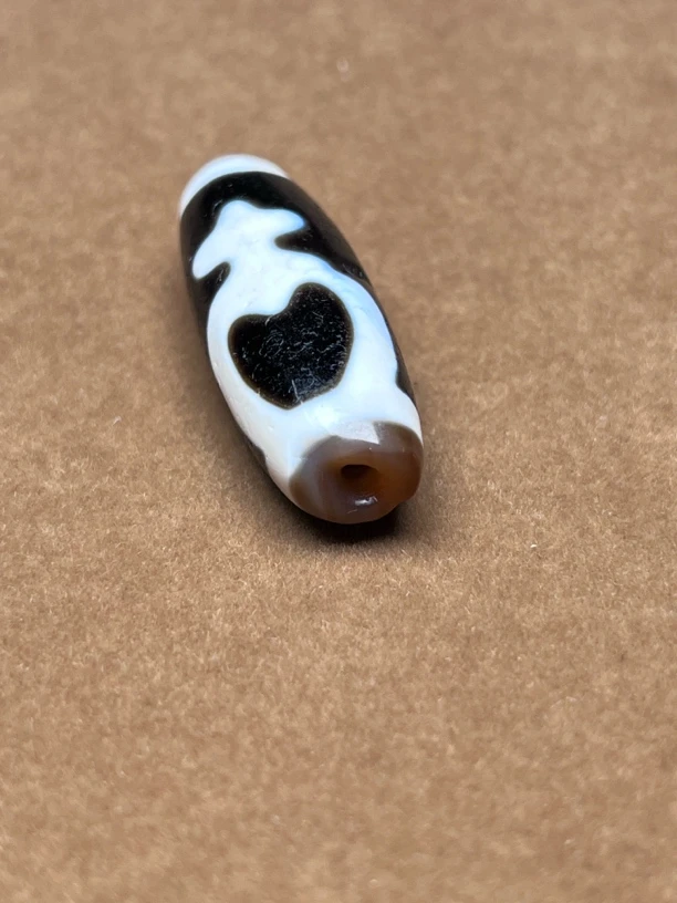 黑白宝瓶天珠锁骨项链