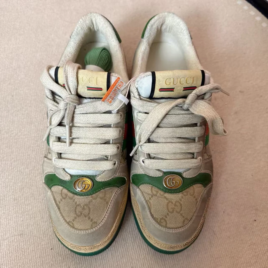 95新 GUCCI/古驰 脏脏鞋36码拼色/250526ZWHXH08