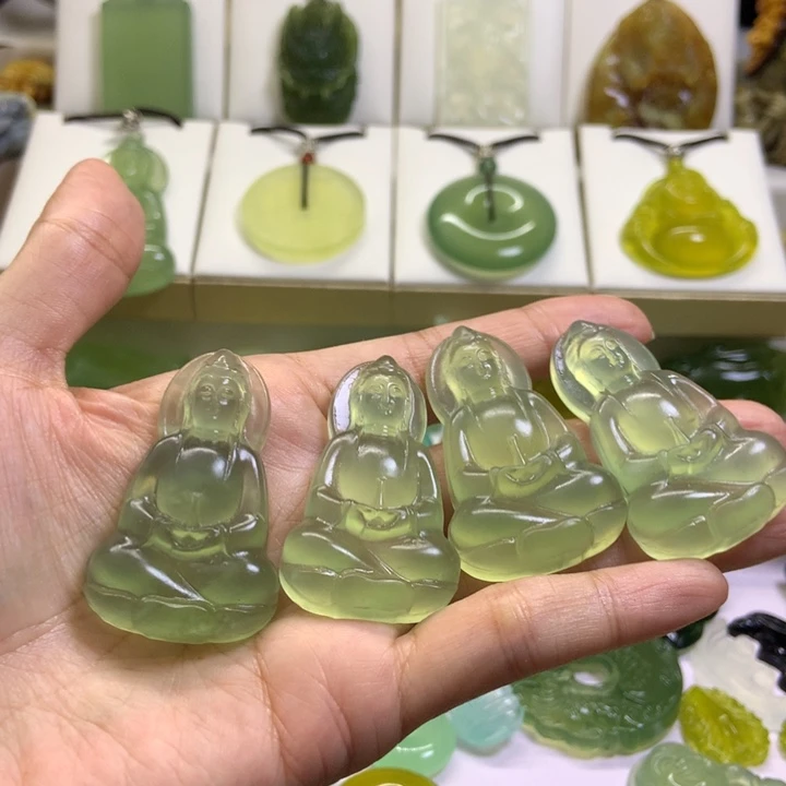 【闪购商品】未镶嵌蛇纹石玉颈饰多样性发货发其一
