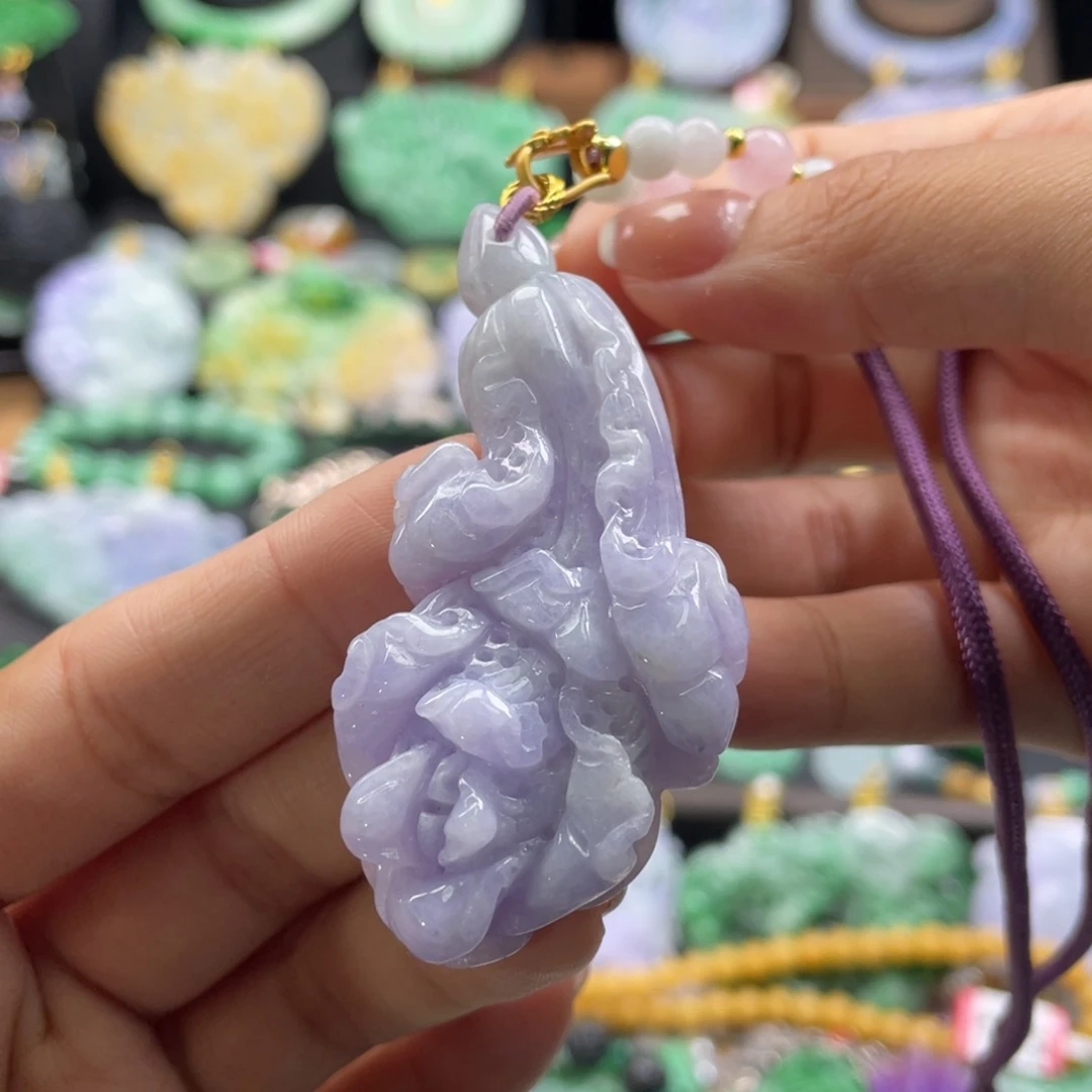 翡翠未镶嵌颈饰代编织