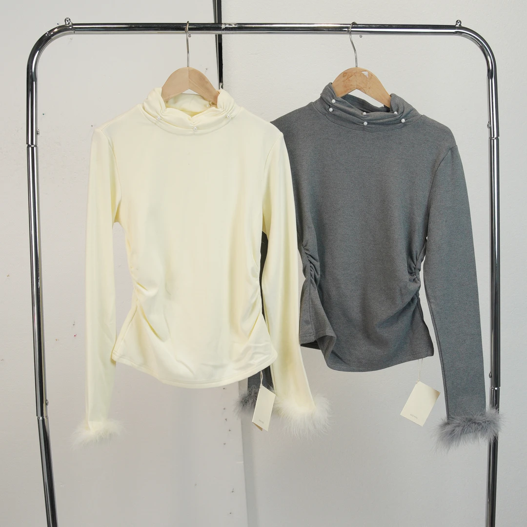 【青苍】设计感高领打底上衣