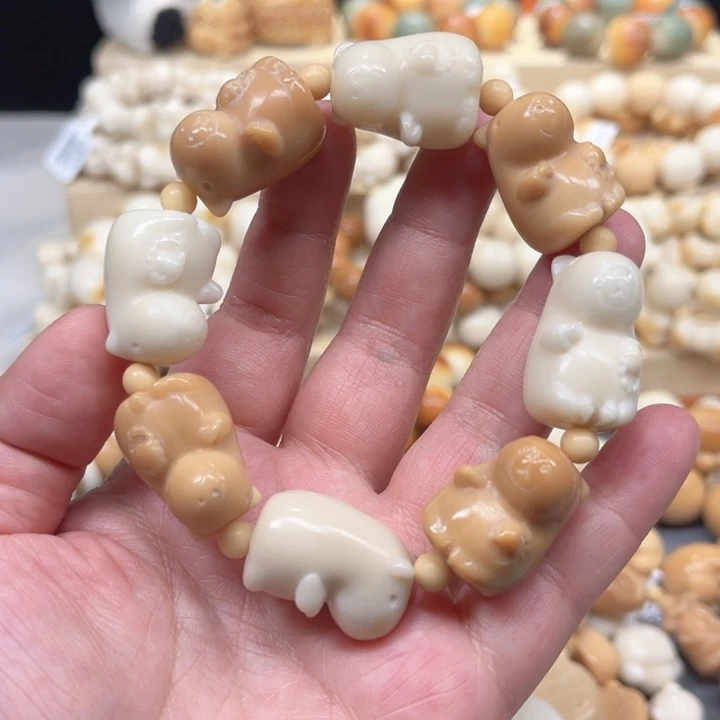 菩提根/象牙果手串2-8-7 卡皮吧啦微瑕多宝