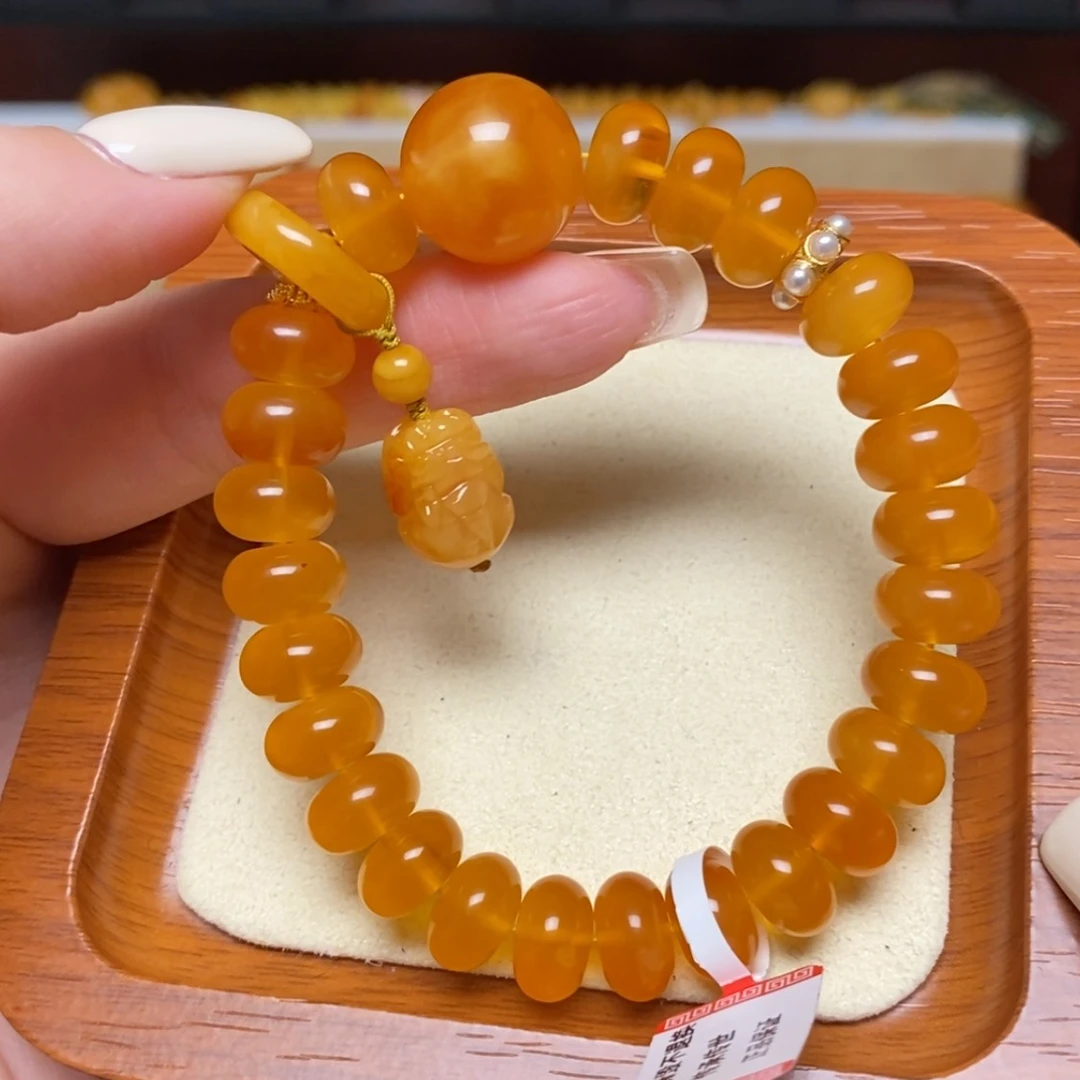【闪购商品】未镶嵌蜜蜡手链手串