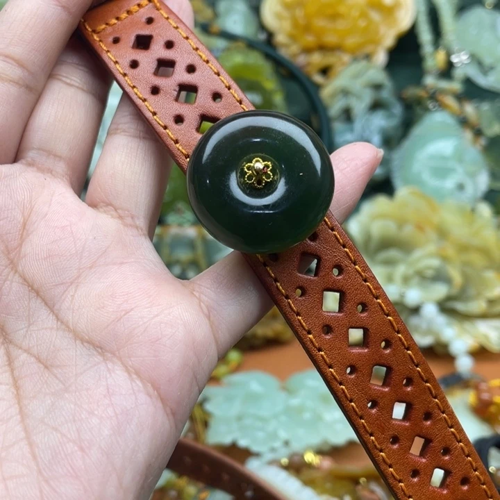 蛇纹石玉手牌合金