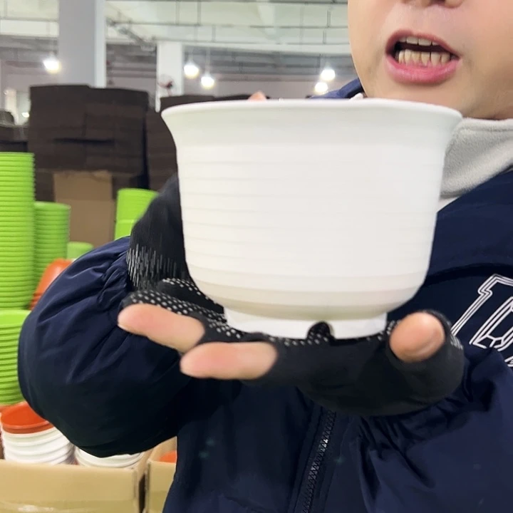 正品矮陶口15高11白色10个无托