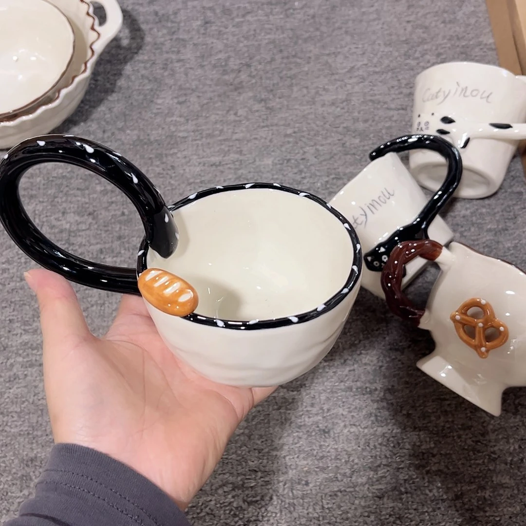 爆款环形杯子陶瓷餐具