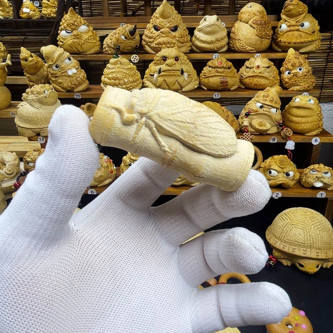 竹个性文玩竹雕一鸣惊人
