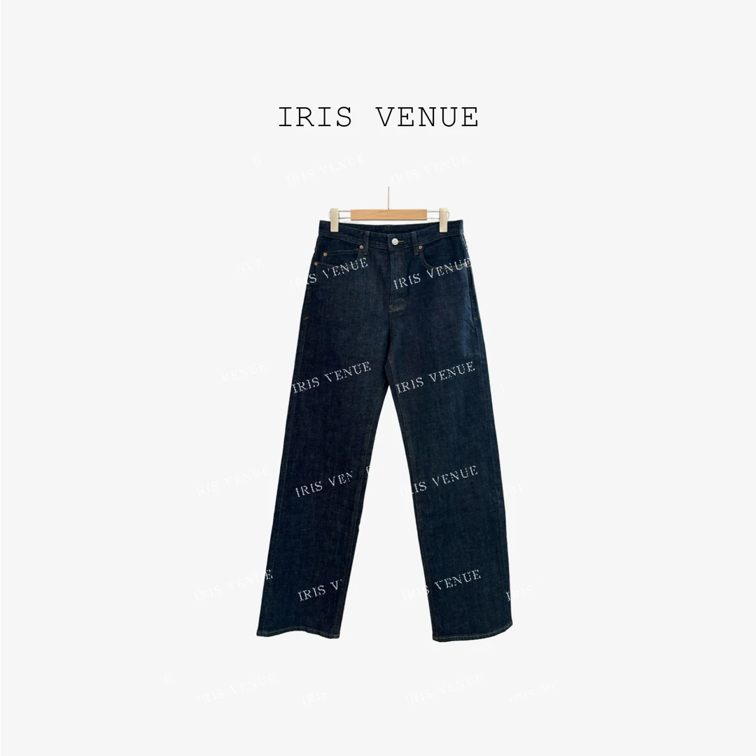 IRIS VENUE「重磅视觉」直筒裤薄款牛仔裤简约秋季时尚0322