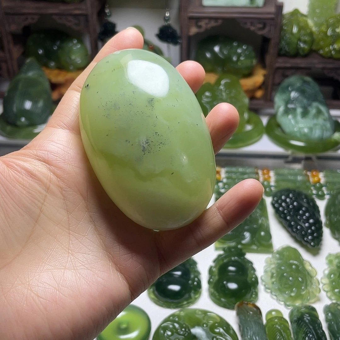 蛇纹石玉未镶嵌手把