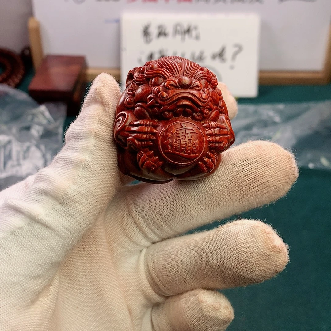用***9檀香紫檀（小叶紫檀）手串/手链貔貅招财进宝