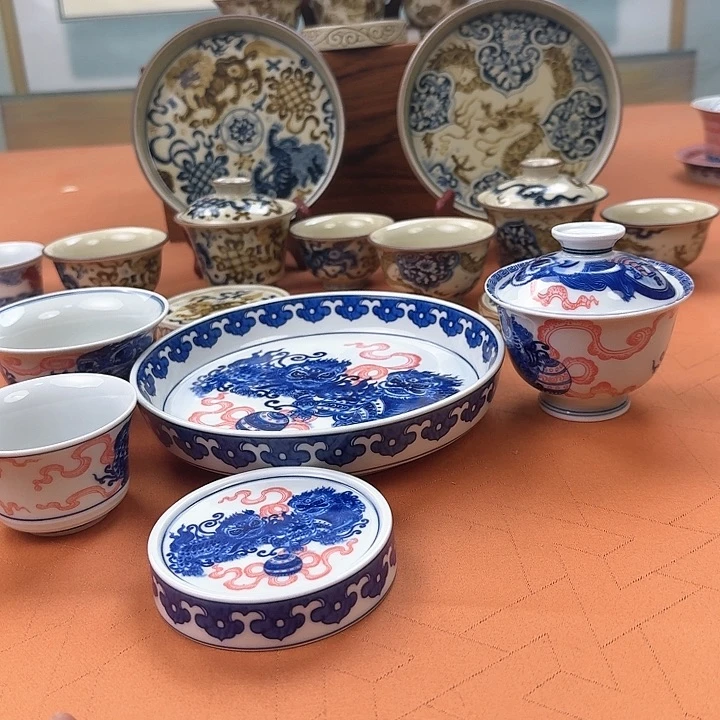 杯醒狮5件套景德镇