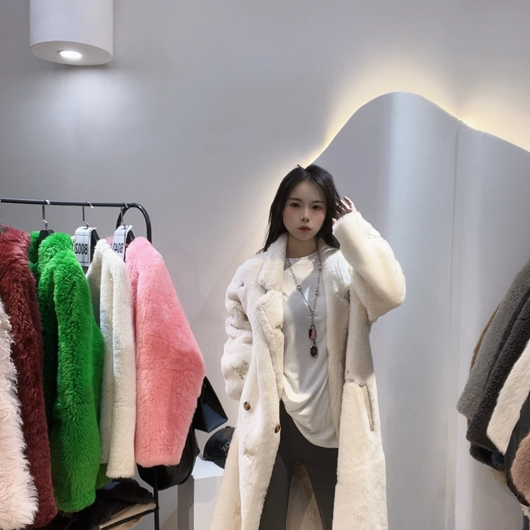小****真皮皮毛一体外套224-154