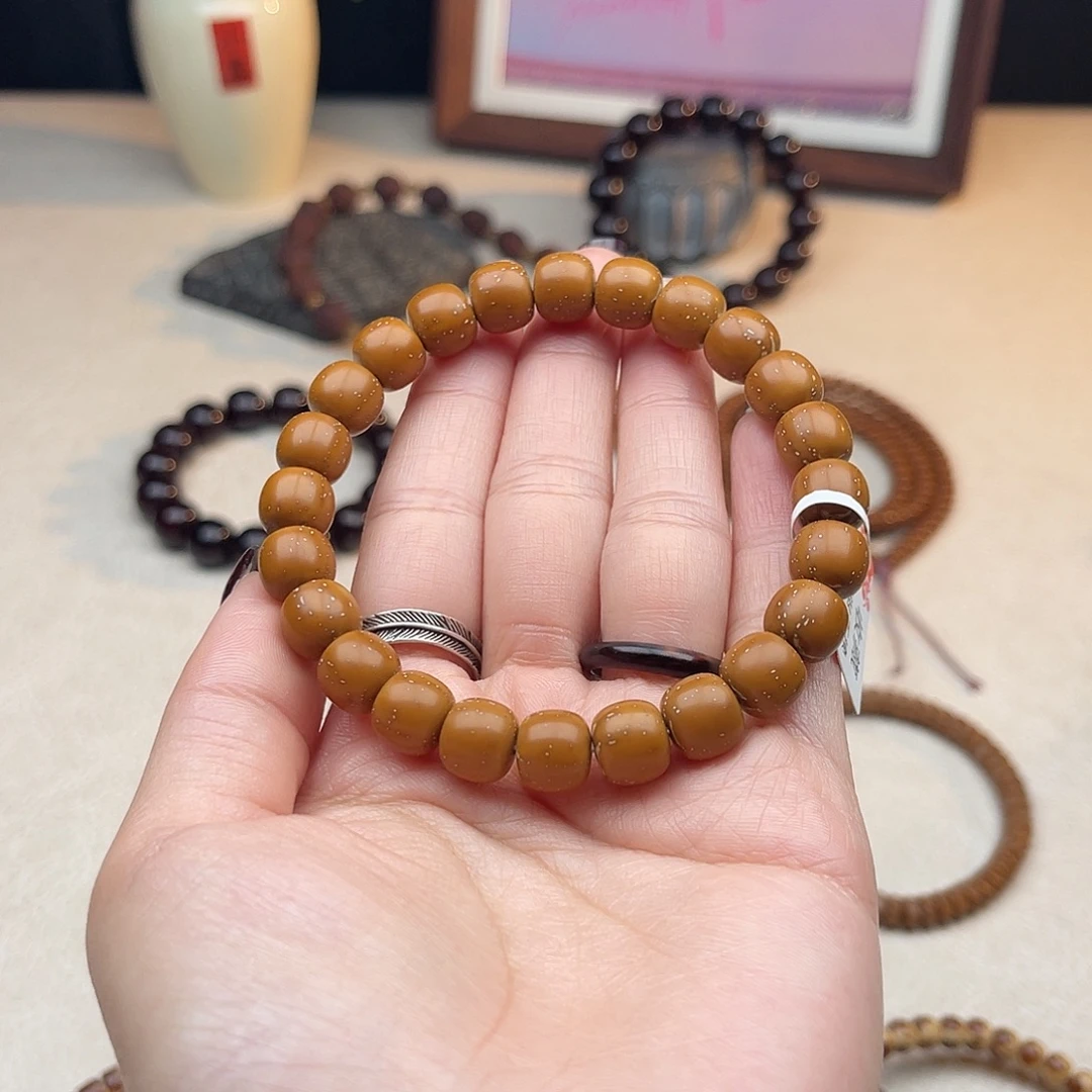 手串紫金鼠9➕实心毕业黄皮老型