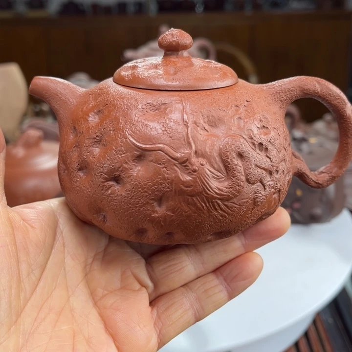 紫砂茶壶紫砂花茶