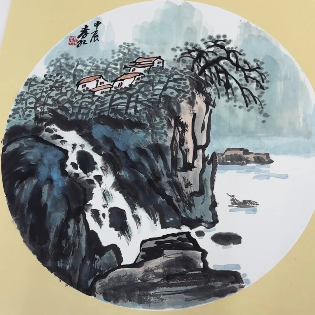 国画38-38卡纸作品艺