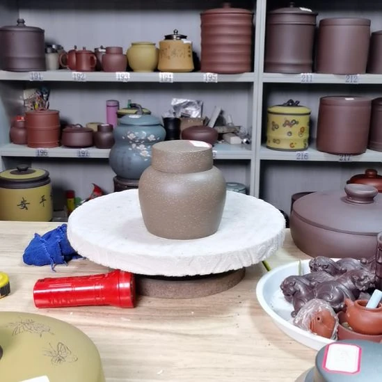 茶叶罐紫砂三两装素面71