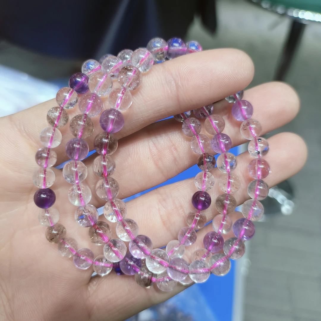 【书记甄选】天然超七单圈手链 多样性发一件 约6mm xl3390