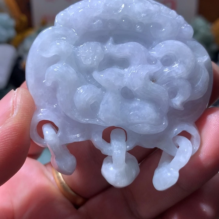 翡翠未镶嵌颈饰保真天然a货翡翠