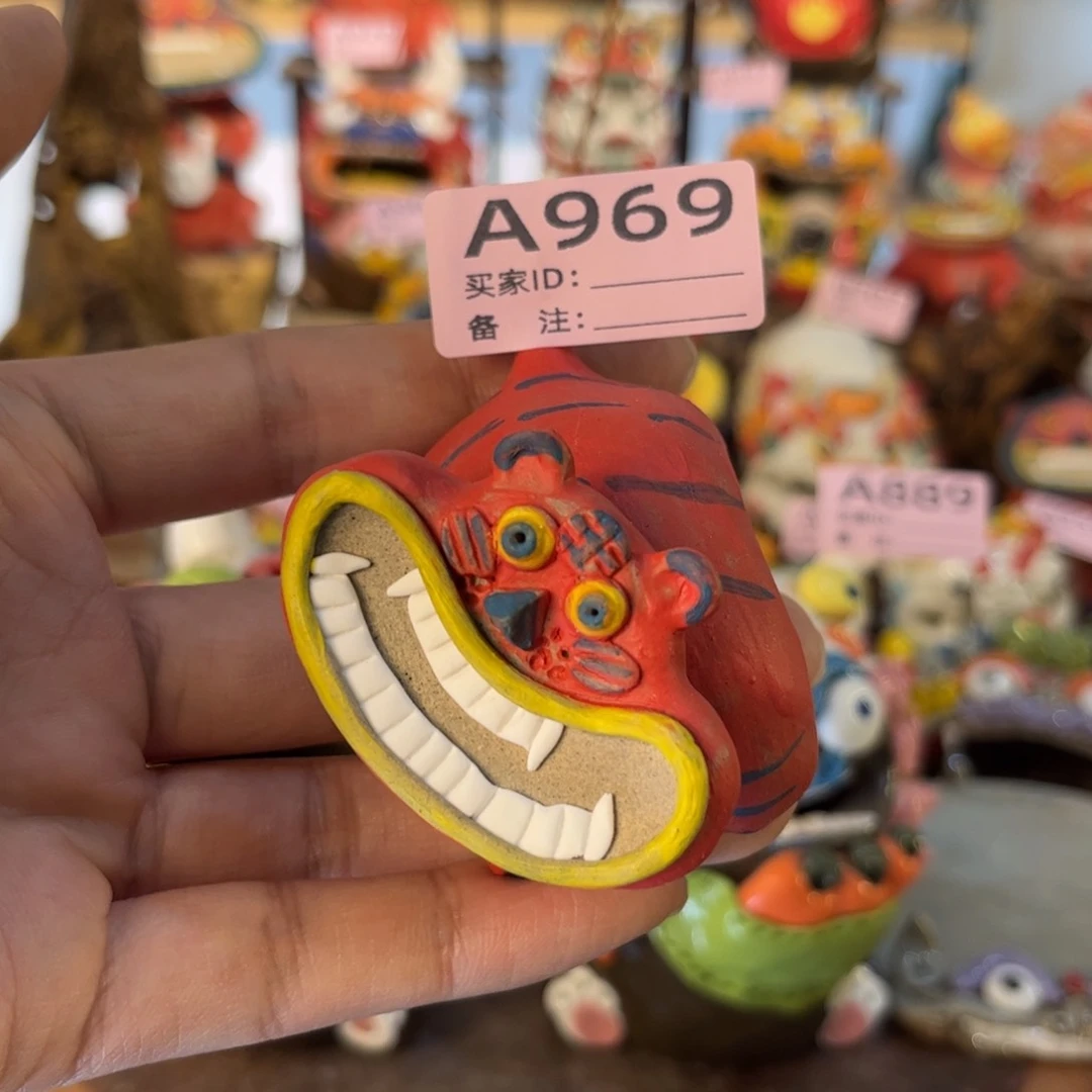 泥塑最***己纯手工茶宠摆件