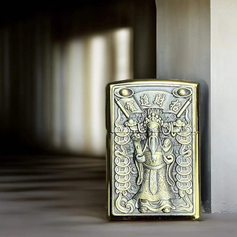 ZORRO【Z92051B】ZORRO连体招财进宝青铜防风打火机