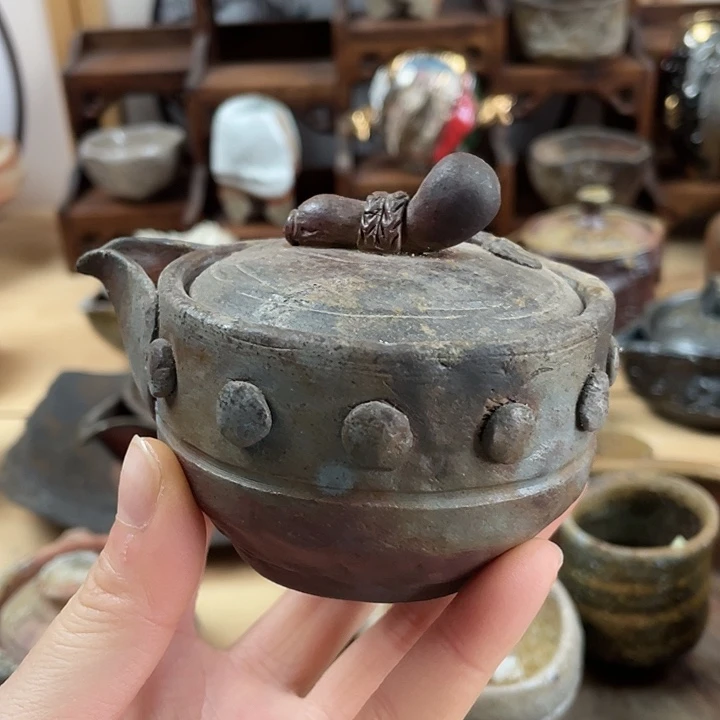 备前烧宝瓶半泥多