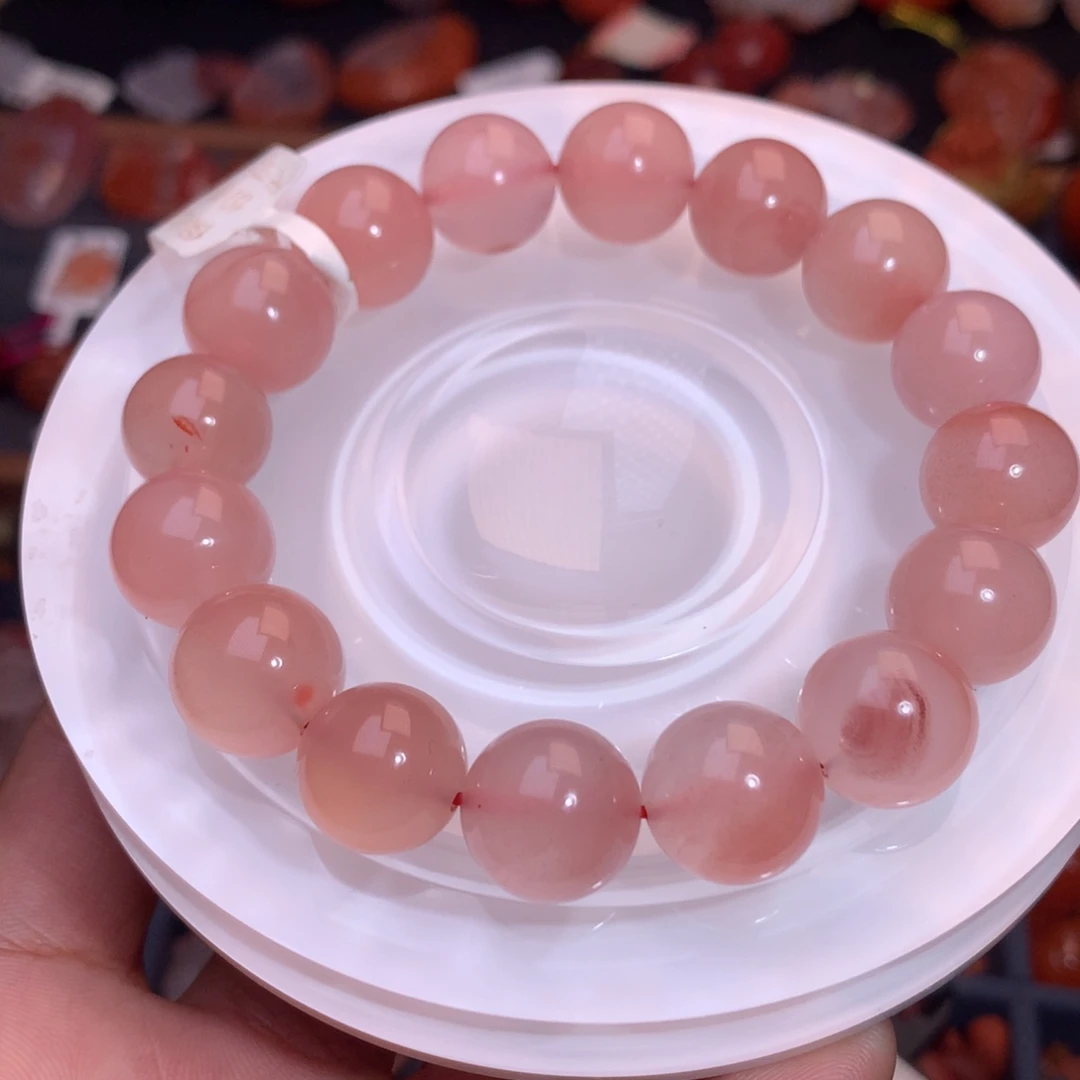 南红玛瑙未镶嵌珠宝半成品冰粉手串