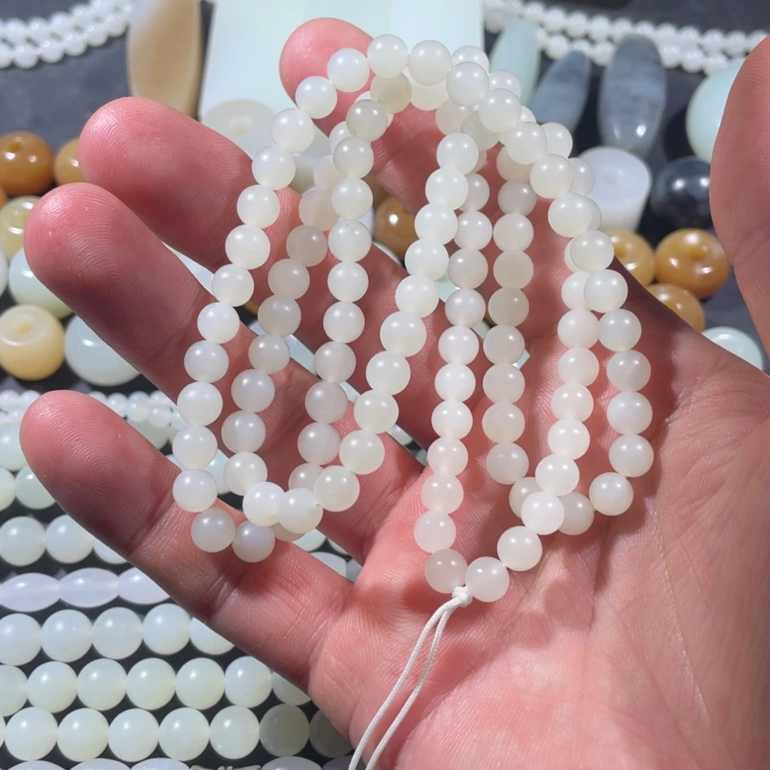 和田玉未镶嵌吊坠(不含链)卡5项链