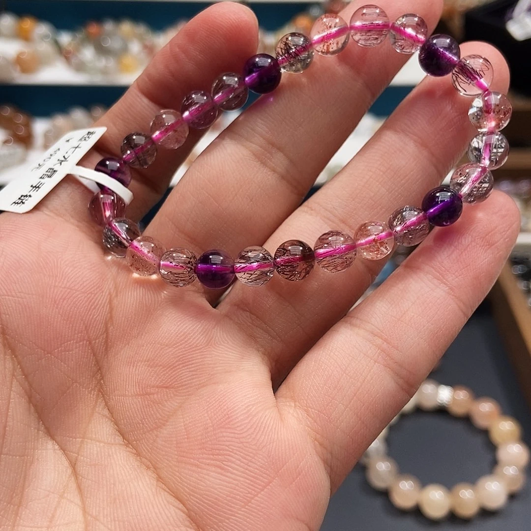 水晶手链未镶嵌水晶7.4