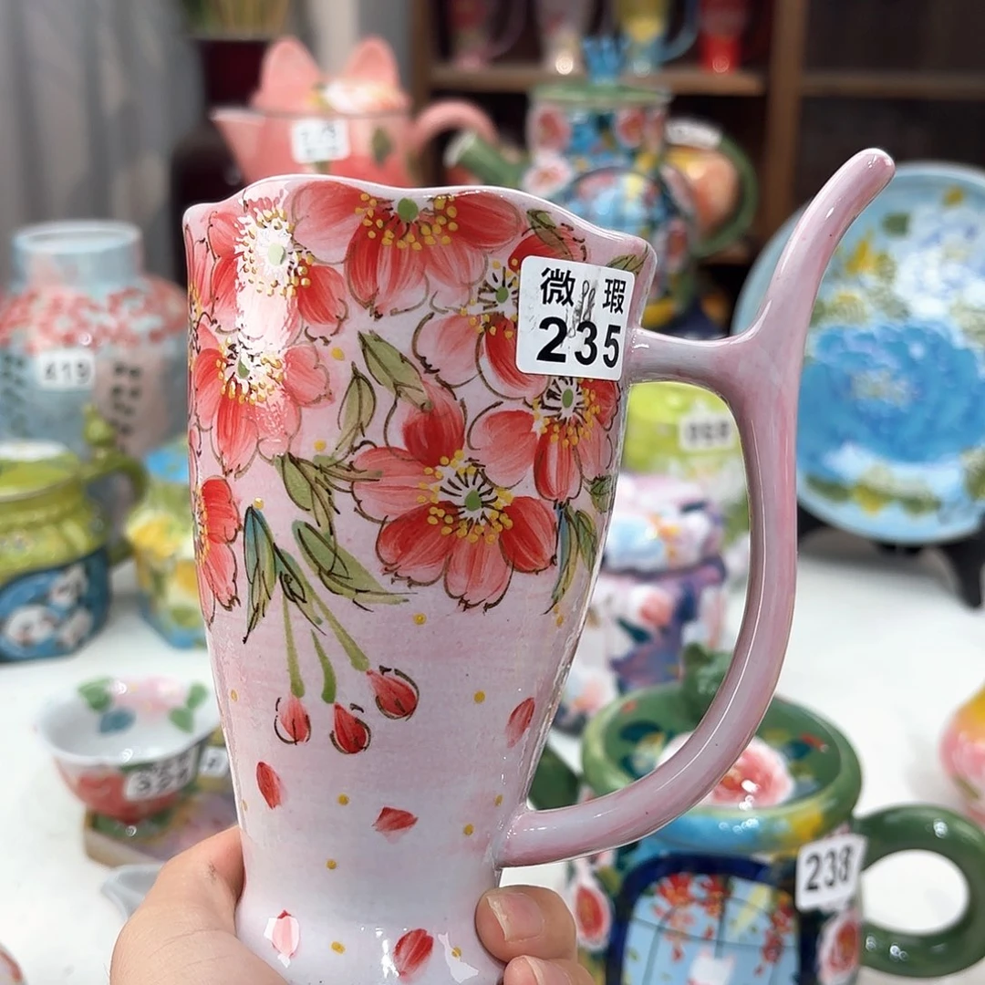 景德镇手绘高温釉下彩陶瓷茶具