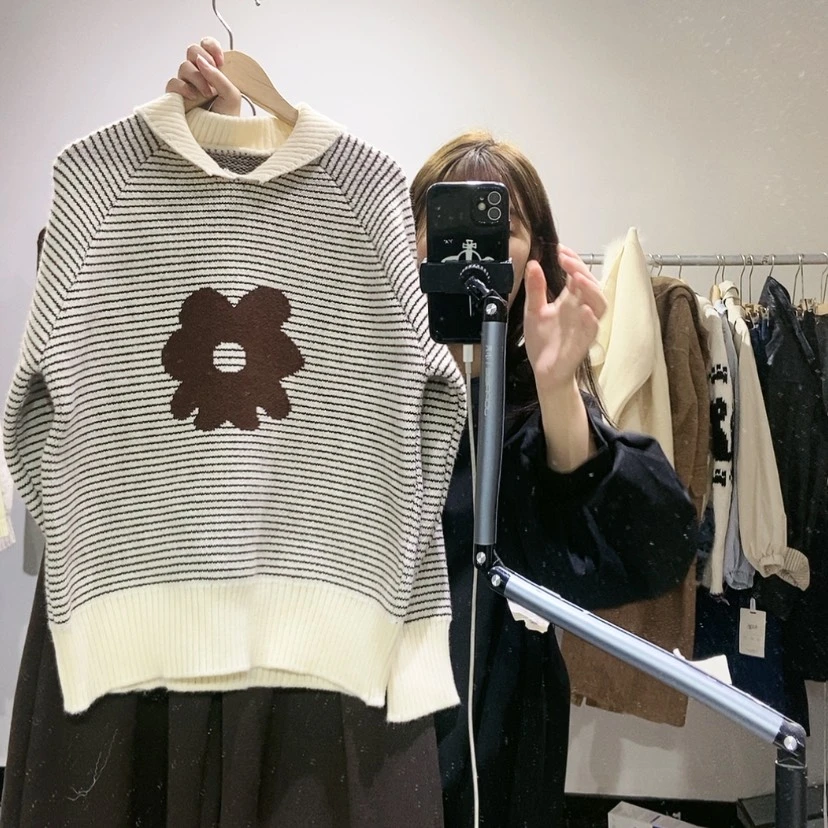 【闪购商品】咖色条纹