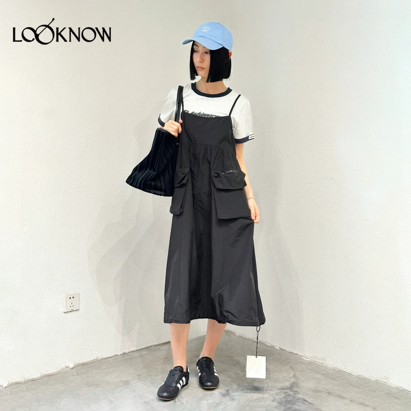 madeinormal设计师品牌LOOKNOW2025年春季新款工装宽松连衣裙