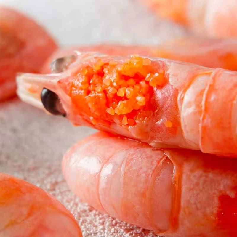 丹麦北极熊新货 80-100头籽净重10斤原箱深海冷水熟冻虾