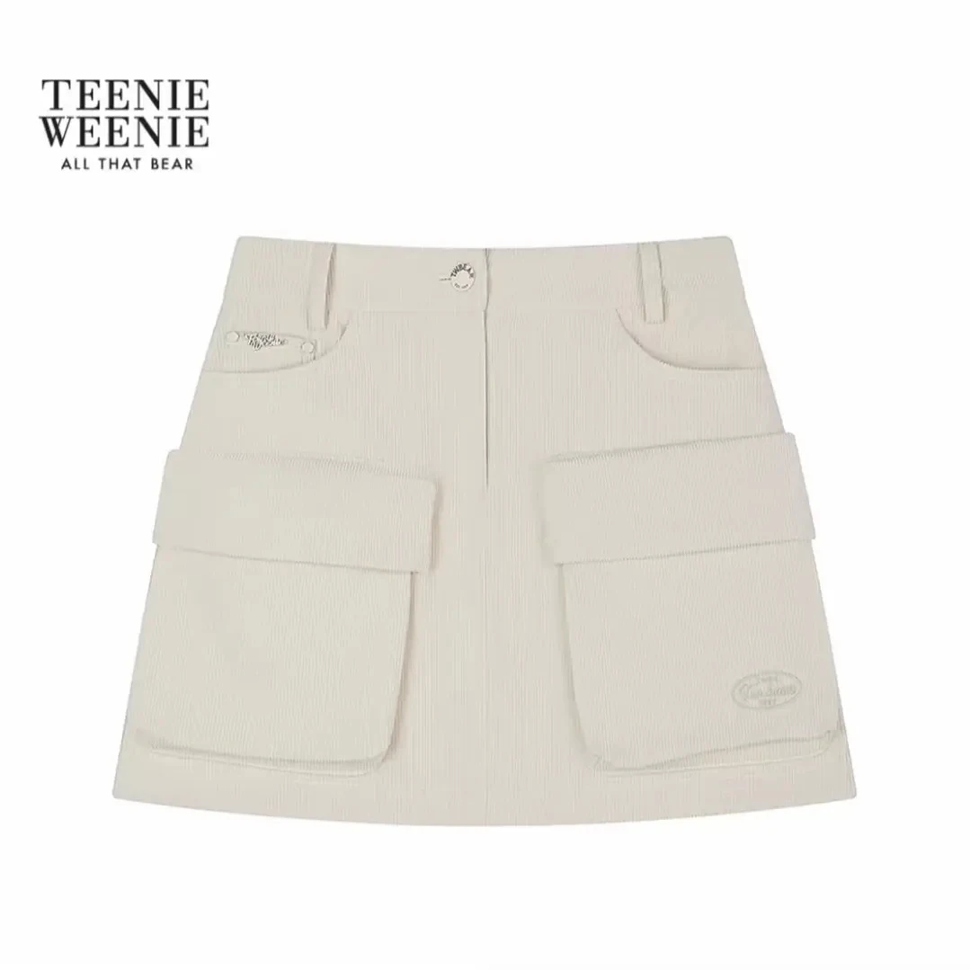 TeenieWeenie小熊半身裙女2025冬季新款女装TTWH254TC2D