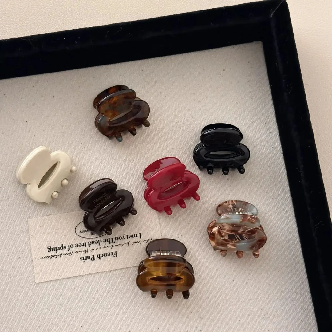 杨幂同款小抓夹醋酸迷你发夹刘海夹抓夹发卡夹子头饰公主头发饰女